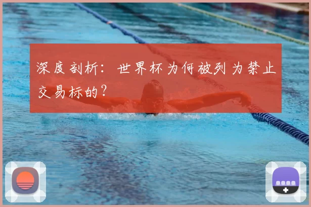 深度剖析:世界杯为何被列为禁止交易标的?